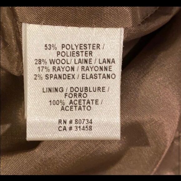 BCBGMAXAZRIA LOLITA WOOL TIE FRONT BLAZER JACKET M - Picture 5 of 5